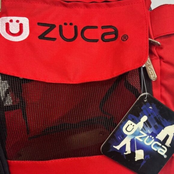 Zuca NEW Pet Carrier Bag Insert Travel Skating Fabric Red Pockets Lightweight - Picture 11 of 16